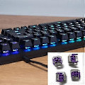 Miniatyrbillede 2 af 5: Razer Purple Optical Switches Hot Swap Switch til Razer Huntsman Elite Gaming Mekanisk Tastatur Switches 4 stk.