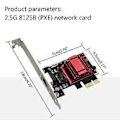 Miniatyrbilde 4 av 5: Anti-deformasjon PCI-E 2.5G Nettverkskort Gigabit Kablet Nettverkskort for Datamaskin PCI-E 2.5G Nettverksadapter