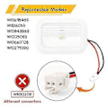 Pikkukuva 4 / 5: 2kpl W10695459 W10843353 W11683243 jääkaapin LED-valomoduulikomponentteja, korvaa W10660728 W10279030 W11205083