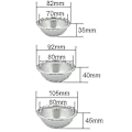 Miniatyrbilde 5 av 5: Hemisfære 3d aluminiumsball sfærekakform sukkerkunst bakeware dekorasjonsform