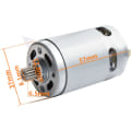 Miniatyrbild 2 av 5: 21V RS550 borstad motor 14 tänder motor lämplig för 4/6 tum mini sladdlös logsåg motorsåg verktygstillbehör