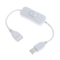 Pikkukuva 1 / 5: USB-kaapeli Uusi 28cm USB 2.0 A Uros - A Naaras Jatkojohto Valkoinen Kaapeli Wit