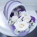 Miniatyrbillede 5 af 5: Vugge Blomsterkasse Blomsterarrangement Kurv Gaveæsker Romantiske Blomster Blomsterpakkeæsker Bryllup