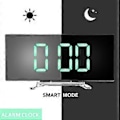 Miniatyrbild 4 av 5: Digital Väckarklocka, 7 tums Böjd Dimbar LED-skärm Digital Klocka för Barns Sovrum, Grön Stor Sifferklocka, Smart Väckarklocka, Snooze-funktion, 12/