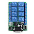 Miniatyrbild 4 av 4: 12V 8-Kanalers DB9 RS 232 Relämodul Fjärrkontroll Switch Smart Home