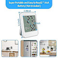 Miniatyrbild 5 av 5: Digital Mini LCD Hygrometer för Inomhusbruk