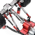Miniatyrbilde 4 av 5: Metall Link Styrearmer Trekkstenger Koblinger Drivaksel For C14 C24 C34 B14 B24 Mn D90 Mn99s Rc Bil Oppgraderinger Deler Tilbehør,1