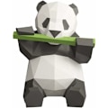 Pikkukuva 1 / 5: Origami Panda syö bambua Papercraft DIY 3D-malli Geometrinen taitettu paperi kodin DIY-koristeluun (Iridescent Paper)-Fei Yu