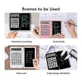 Miniatyrbillede 1 af 5: Videnskabelige lommeregnere, 12-cifret LCD-display Lomme Kontor Bordregner til Hjemmeskole Møde og Studie, Sort