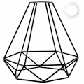Miniatyrbild 1 av 5: Metallskärm Retro Svart Lampskärm för Kök Matrum Sovrum Hall (Svart)