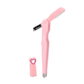 Miniatyrbillede 1 af 5: Pink 3 i 1 Øjenbrynsklipper Børste Trimmer Multifunktionelt Manuelt Øjenbrynspleje Formningsværktøj