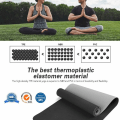 Miniatyrbillede 3 af 5: Yogamåtte + opbevaringspose, 8MM tyk miljøvenlig letvægts jule-giftig jule-skridsikker holdbar TPE fitnessmåtte, træningsmåtte til yoga fitness