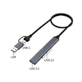 Miniatyrbild 4 av 5: 4 USB 2.0/USB 3.0 Hub Dock Adapter 5 Gbps Höghastighetsöverföring -port USB Splitter Expander