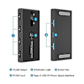 Miniatyrbilde 3 av 5: Usb 3.0 S 2 Inn 4 Ut Kvm Doc Stat Skriverdeling Ce Mdapter Kvm Konverter