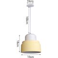 Miniatyrbild 4 av 4: 2 st moderna hängande lampor nordisk justerbar taklampa gul inomhus chardelier