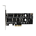 Miniatyrbillede 1 af 5: PCIe til M.2 NVMe SSD NGFF Understøtter M-Key/B-Key Dual-Port Adapter Understøtter 30-110m
