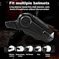 Miniatyrbild 5 av 5: Motorcykel Bluetooth Hjälm Intercom Universell Parkoppling Vattentät Interfon Headset med CNC Brusreduceringsfunktion B