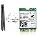 Miniatyrbillede 1 af 5: Ax210ngw Wifi6e Netværkskort Bluetooth 5.2 5374m Bånd Trådløst Netværkskort Med 8db Antenne Kit