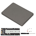 Miniatyrbild 1 av 4: SSD-kapsling, NGFF M.2 till SATA3.0 NGFF SAT SSD-kapsling SSD Hårddiskadapterbox Revolutionerande Design