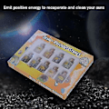 Miniatyrbillede 5 af 5: 1 Æske Med 9 Flasker Mini Naturlige Halvædelsten Chip Krystal Healing Tromlet Reiki Wicca Tra