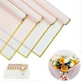 Miniatyrbild 2 av 5: 20 Ark Blomomslagspapper med 10st Gratulationskort, Bukettomslagspapper, Blomsterförpackningspapper, Rosa