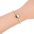 Miniatyrbild 2 av 5: Distinkt Ugglemönster Rhinestone Legering Justerbart Kedjearmband för Kvinnor