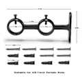 Miniatyrbilde 2 av 5: Ain Rod Brakett, 3 stk Dobbel Ain Rod H, Doble Stangbraketter Kroker For Seng