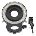 Miniatyrbillede 1 af 4: Mikroskop LED Lys Industrielt Justerbar 144LED Ringlampe med Sort Skal AC100-240VEU Stik