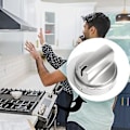 Miniatyrbilde 2 av 5: 5 stk. Ovnsbrytere Wb03x24818 Lås Rekkevidde Deler Gasskomfyr Knot Kontroll Temperatur Skift Utskifting