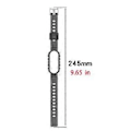 Miniatyrbilde 3 av 5: Silikon Klokkereim For Mi Band 4/3 Stropp Armbånd Glatt Reim
