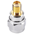 Miniatyrbilde 1 av 5: RF Koaksial Koaks Adapter Sma Hun Til F ,sølv