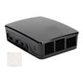 Miniatyrbild 1 av 5: ABS-fodral Kapslingsbox Svart Vit Passar Raspberry Pi 4B Skyddande Skalbox Svart