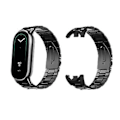 Miniatyrbillede 2 af 5: Urrem til Xiaomi Rustfrit Stål Foldespænde Urrem Armbånd til Mi Band 8 Sort