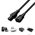 Miniatyrbillede 2 af 5: IEC 320 C14 Han til IEC 320 C15 Strømkabelledning til Bærbare Computere Strømadaptere