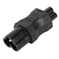 Miniatyrbillede 2 af 5: 4 stk. IEC320 C6 til IEC320 C5 Strømadapter IEC320 C6 til C5 Strømkabel Adapter Konnektor Konverter til Laptop