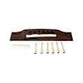 Miniatyrbild 1 av 5: Gitarr Stall Pins Sadel Översadel för Folk 6-strängad Gitarr Ersättningsdel