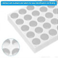 Pikkukuva 5 / 5: Vialiteline autosampler-vialeille, vialitarjotin 40-paikkainen pinottava koeputkiteline vialiteline 10 ml valkoinen