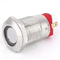 Pikkukuva 4 / 5: 2 kpl 12mm 4-nastainen itselukittuva metallinen painikekytkin LED-valolla IP66 IK09 (Punainen 100~240V)