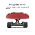 Miniatyrbillede 4 af 5: 4 stk. skateboardhjul elastisk PU slidstærk fleksibel holdbar 65x45 PU skateboardhjul sports sort