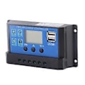 Pikkukuva 4 / 4: 12V 24V Auto 20A Lyijyakku Aurinkolataussäädin PWM-säädin Kaksois-USB 5V Ulostulo