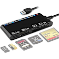 Miniatyrbillede 1 af 5: Kortlæser Usb 3.0, 7 i 1 hukommelseskortlæser Sd-kort Solt Alt i én kortlæser