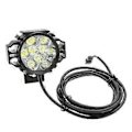 Miniatyrbilde 1 av 5: Elektrisk Sykkel Sterk Frontlykt LED Scooter Modifisert Frontlykt 9 Lysdioder Spotlight Horn 2-i-1 Spotlight Billys