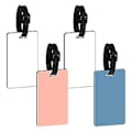 Miniatyrbilde 1 av 5: Sublimering Blank Bagasjelapper Hvite Blanke Reiseveskelapper Med Stropp Dobbeltsidig MDF Koffertmerke