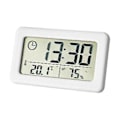 Miniatyrbild 1 av 5: LED Digital Klocka Elektronisk Digital Skärm Skrivbordsklocka För Hemmakontor Bakgrundsbelysning Snooze Datum Kal