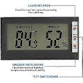 Miniatyrbillede 3 af 5: Digitalt LCD Hygrometer Indendørs Termometer Multifunktions Monitor Temperatur Fugtighedsmåler Monitor Til Kontor Soveværelse Stue Drivhus Dyrkning
