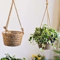 Miniatyrbild 4 av 5: Jute Rephängande Blomkruka - Fällbar Sjögräs Makramékorg - för Suckulenter, Inomhus Utomhus Dekor-Fei Yu