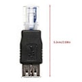 Miniatyrbillede 5 af 5: 2 stk. USB Type A Hun til Ethernet Internet RJ45 Han Stik Konverter Adapter