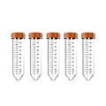 Miniatyrbillede 1 af 4: Konisk Centrifugeglas - 50 ml Centrifugeglas, 25 stk. Glas med Lækagesikre Skruelåg, C