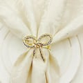 Miniatyrbillede 2 af 5: 12 stk. Simple En Servietring Bow Tie Serviet Le Hotel Restnt Mundklud Ring