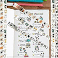 Miniatyrbilde 3 av 5: Katte Washi Tape Sett - 15 mm Bred Washi Tape, Bred 4,8 meter Lang/Rull Søt Washi Tape, Scrapbook Utstyr, Journalføringsutstyr
